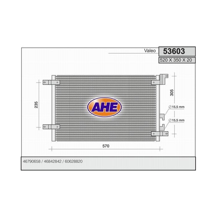 AHE Kondensator, Klimaanlage 53603