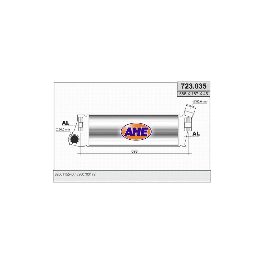 AHE Ladeluftkühler 723.035
