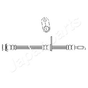 JAPANPARTS Halter, Bremsschlauch TF-2040