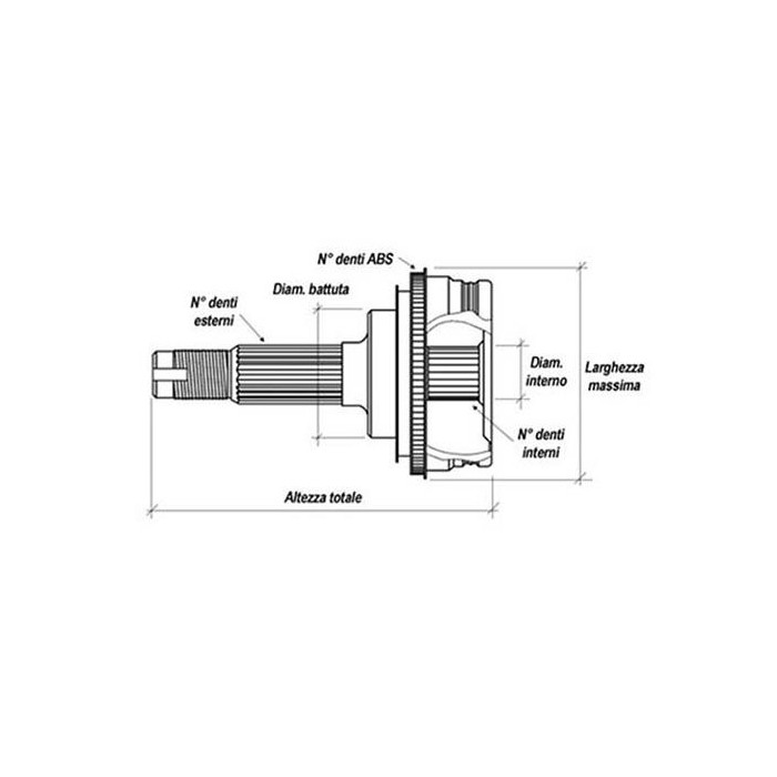 KAISHIN Gelenksatz, Antriebswelle 3180009