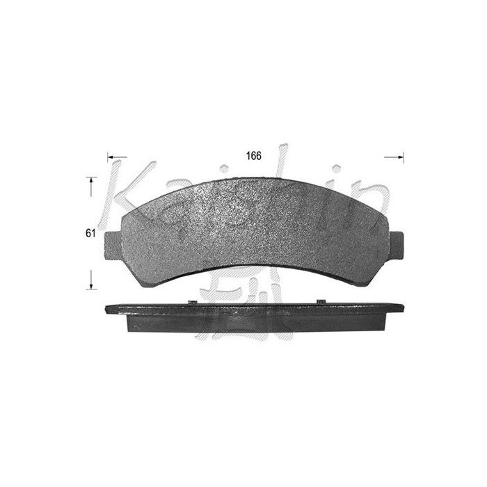 KAISHIN Bremsbelagsatz, Scheibenbremse D10023