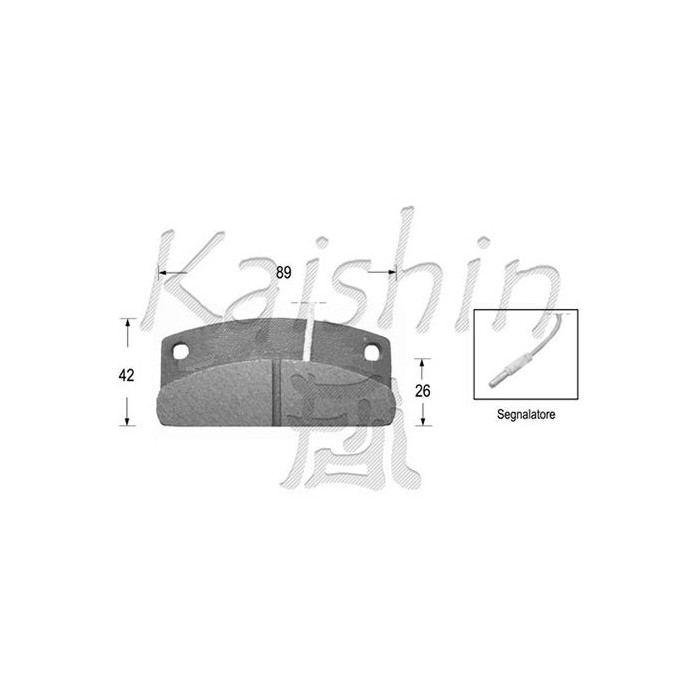 KAISHIN Bremsbelagsatz, Scheibenbremse D10052