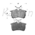KAISHIN Bremsbelagsatz, Scheibenbremse D5109