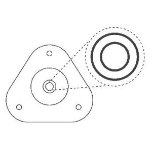 KYB Suspension Mounting Kit Reparatursatz, Federbeinstützlager SM5639