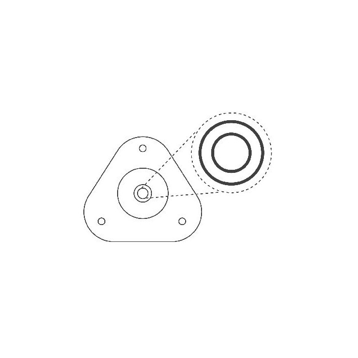 KYB Suspension Mounting Kit Reparatursatz, Federbeinstützlager SM5639