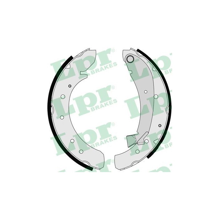 LPR Bremsbackensatz 07120