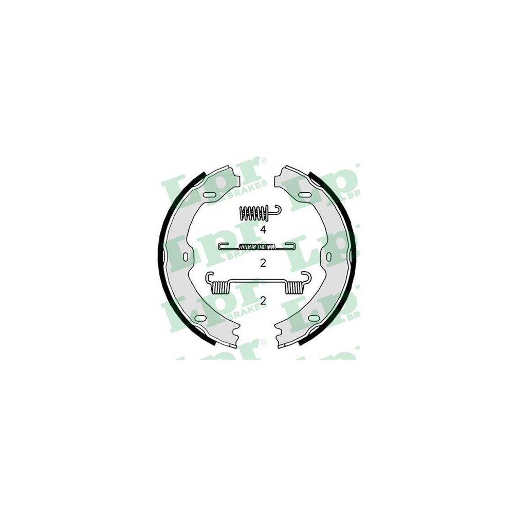 LPR Bremsbackensatz, Feststellbremse 09020K