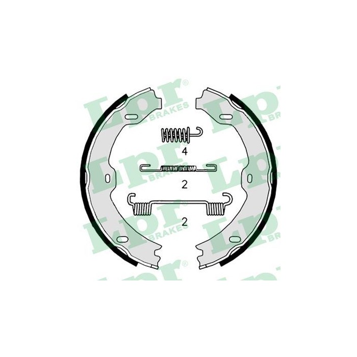 LPR Bremsbackensatz, Feststellbremse 09020K