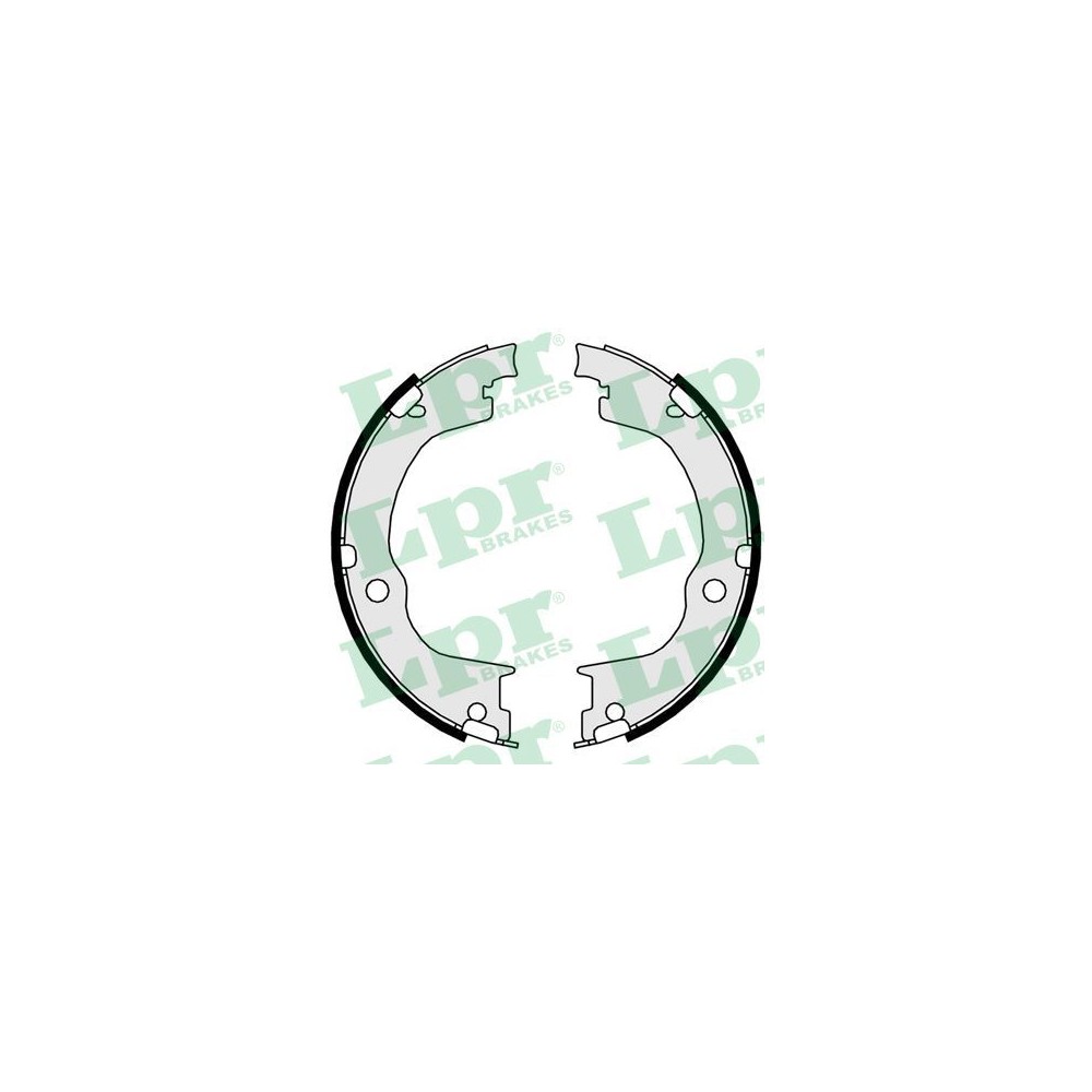 LPR Bremsbackensatz, Feststellbremse 09750