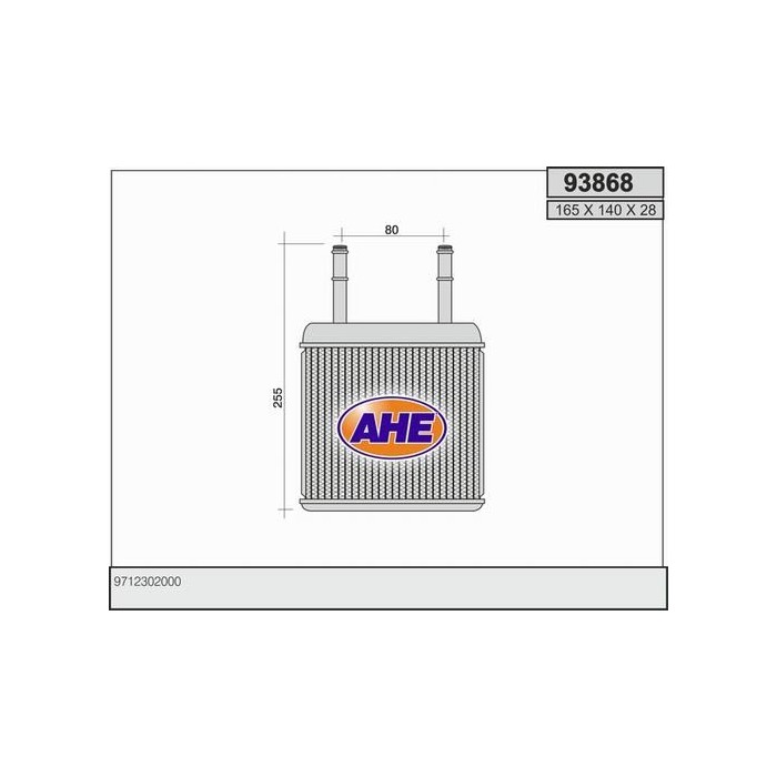 AHE Wärmetauscher, Innenraumheizung 93868