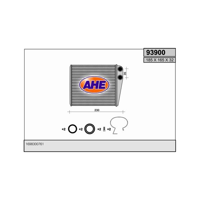 AHE Wärmetauscher, Innenraumheizung 93900