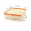 MANN-FILTER Luftfilter C25122