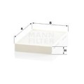 MANN-FILTER Filter, Innenraumluft CU22016
