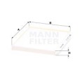 MANN-FILTER Filter, Innenraumluft CU24013