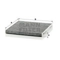 MANN-FILTER Filter, Innenraumluft CUK2226