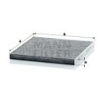 MANN-FILTER Filter, Innenraumluft CUK2435
