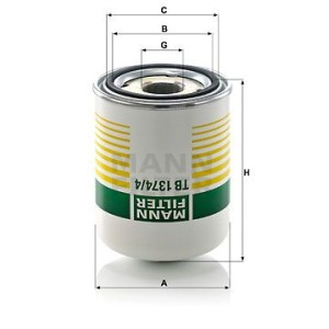 MANN-FILTER Lufttrocknerpatrone, Druckluftanlage TB1374/4x