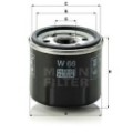 MANN-FILTER Ölfilter W66