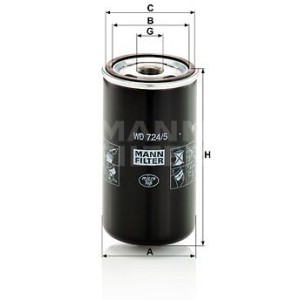 MANN-FILTER Hydraulikfilter, Automatikgetriebe WD724/5
