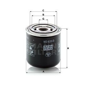 MANN-FILTER Hydraulikfilter, Automatikgetriebe WD920/3