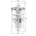 MANN-FILTER Kraftstofffilter WK730/1