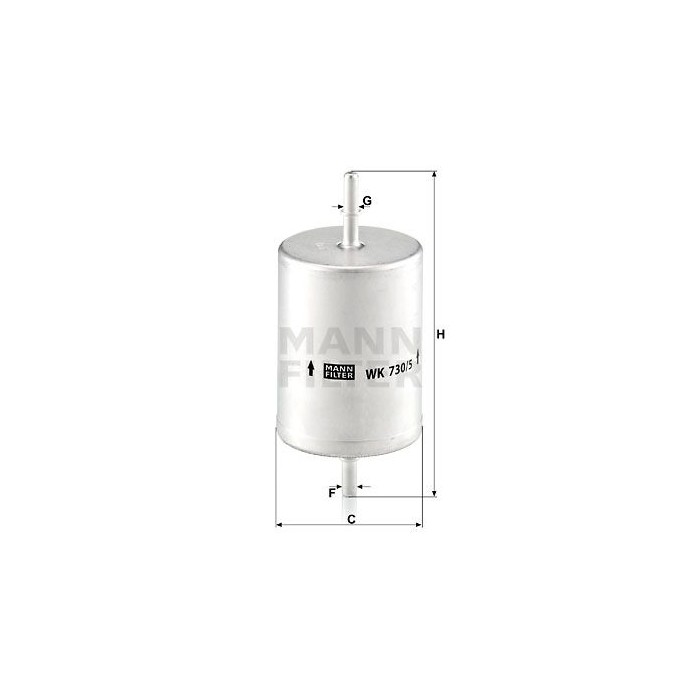 MANN-FILTER Kraftstofffilter WK730/5