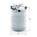 MANN-FILTER Kraftstofffilter WK823/2