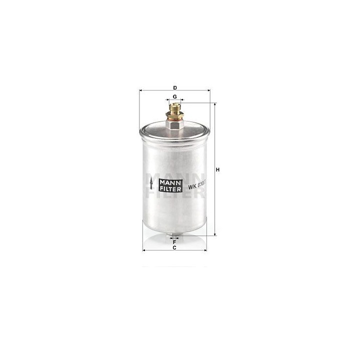 MANN-FILTER Kraftstofffilter WK830/3