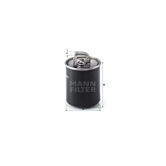 MANN-FILTER Kraftstofffilter WK842/17