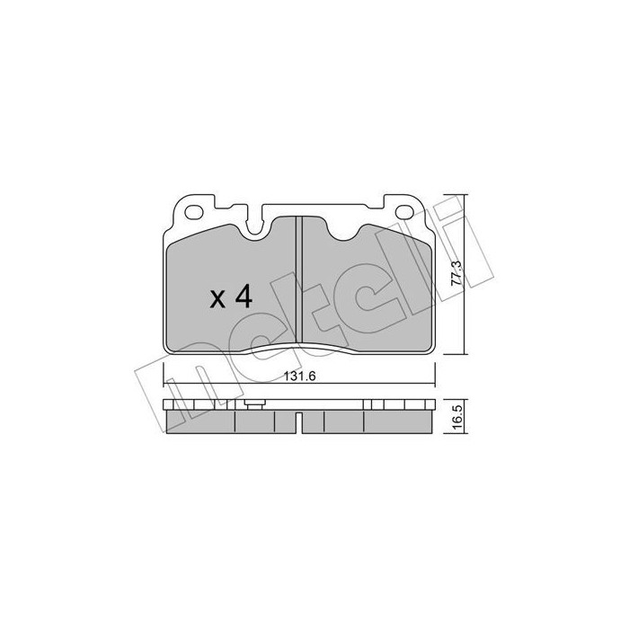 METELLI Bremsbelagsatz, Scheibenbremse 22-0979-0