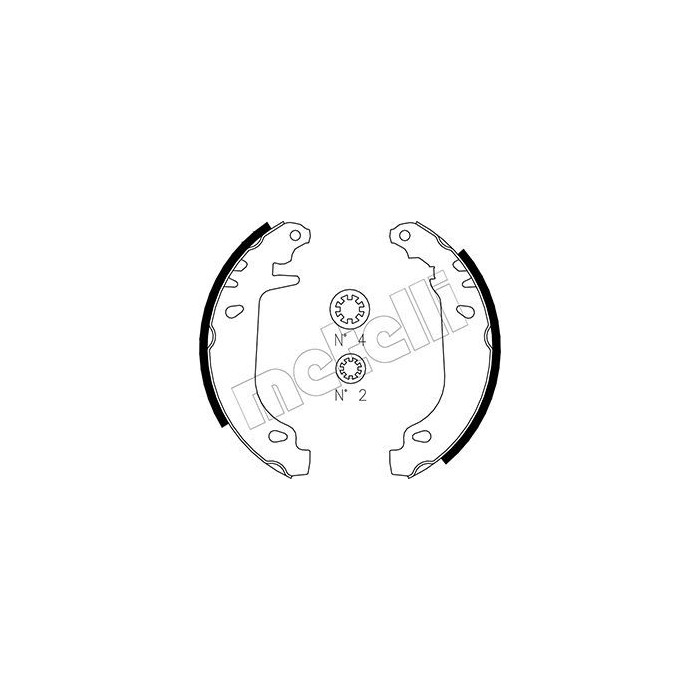 METELLI Bremsbackensatz 53-0022