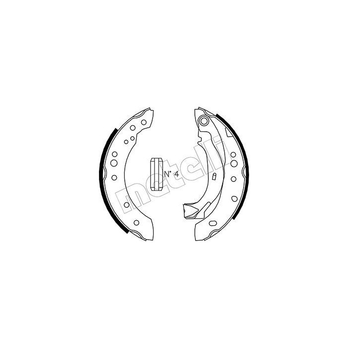 METELLI Bremsbackensatz 53-0025