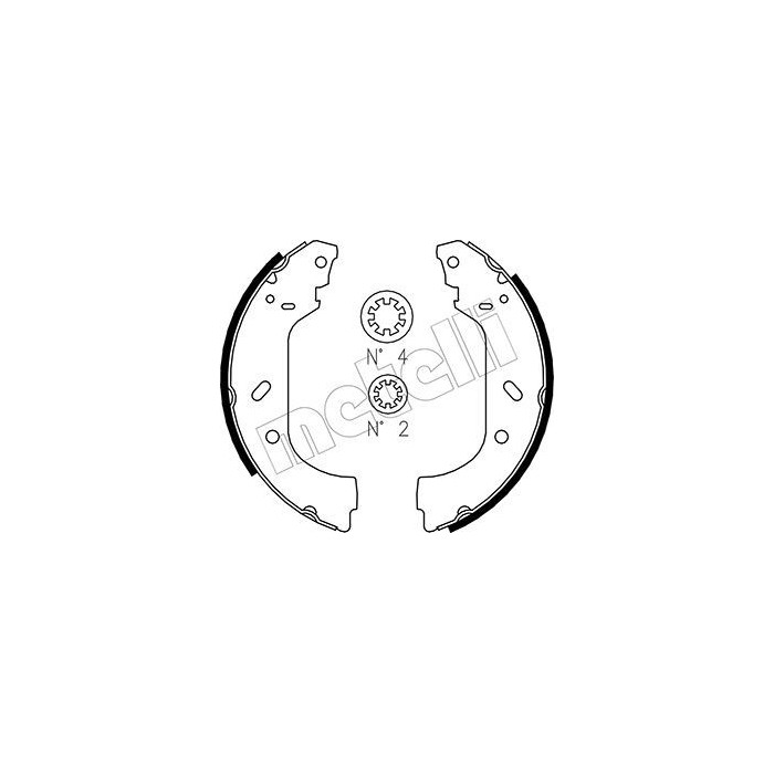 METELLI Bremsbackensatz 53-0074