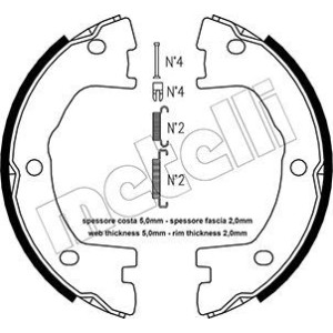 METELLI Bremsbackensatz, Feststellbremse 53-0077K