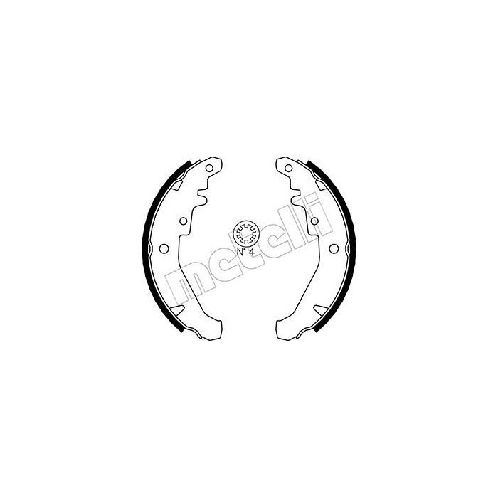 METELLI Bremsbackensatz 53-0078