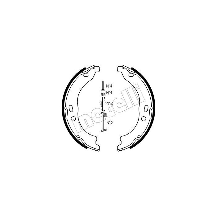 METELLI Bremsbackensatz, Feststellbremse 53-0095K
