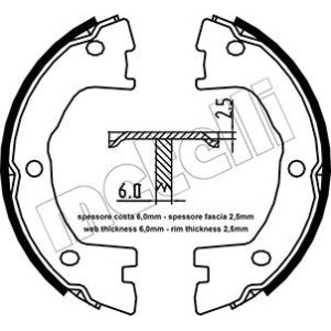 METELLI Bremsbackensatz, Feststellbremse 53-0097