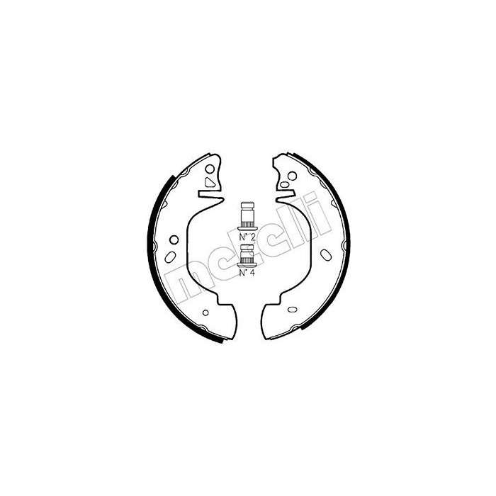 METELLI Bremsbackensatz 53-0126