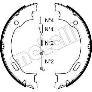 METELLI Bremsbackensatz, Feststellbremse 53-0242K