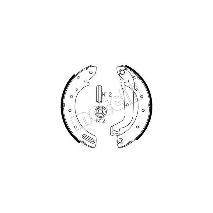 METELLI Bremsbackensatz 53-0287