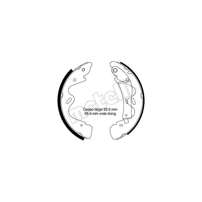 METELLI Bremsbackensatz 53-0291