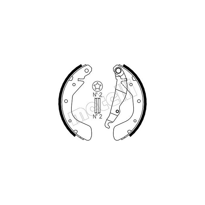 METELLI Bremsbackensatz 53-0308