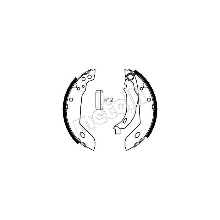 METELLI Bremsbackensatz 53-0344