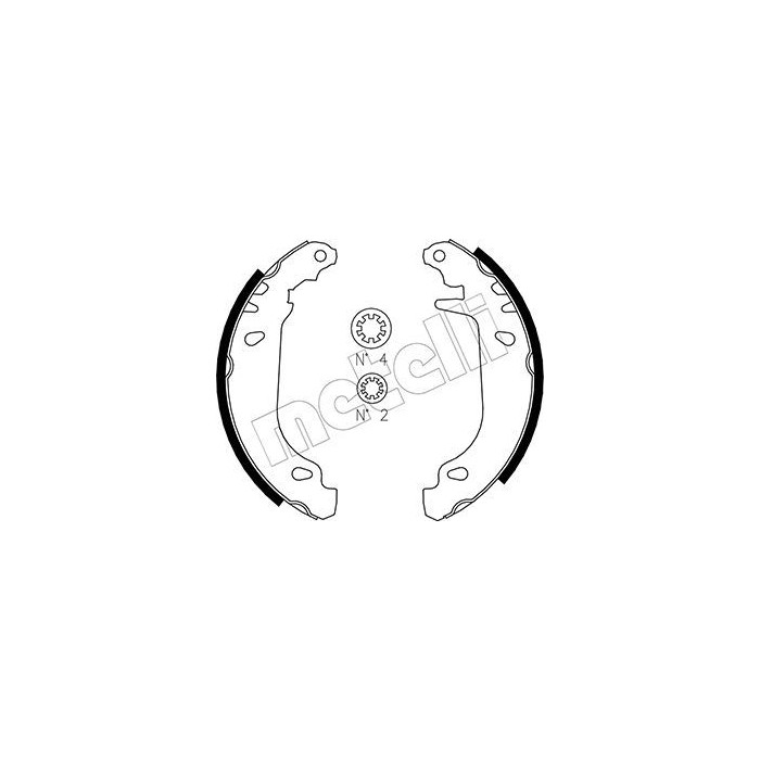 METELLI Bremsbackensatz 53-0345
