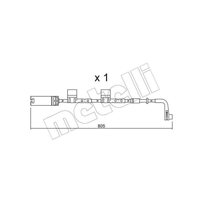 METELLI Warnkontakt, Bremsbelagverschleiß SU.222