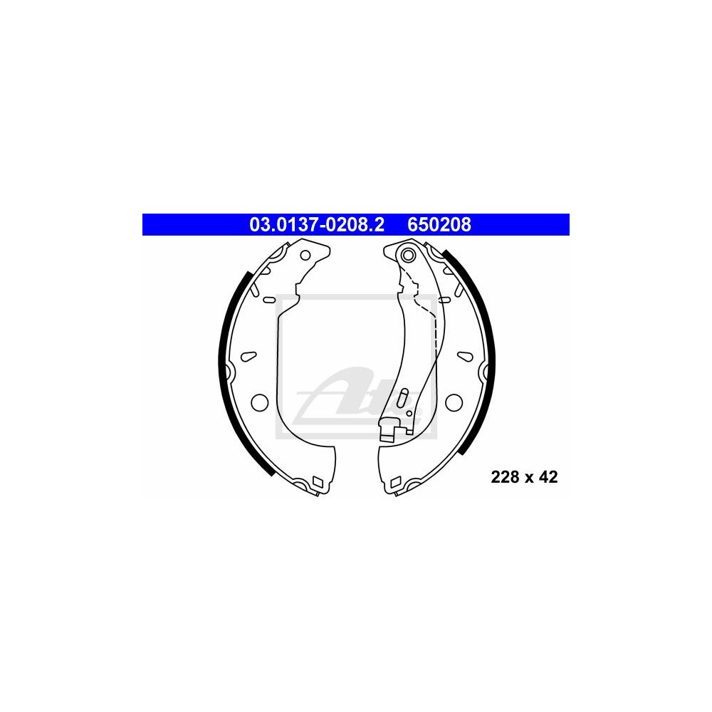 ATE Bremsbackensatz 03.0137-0208.2