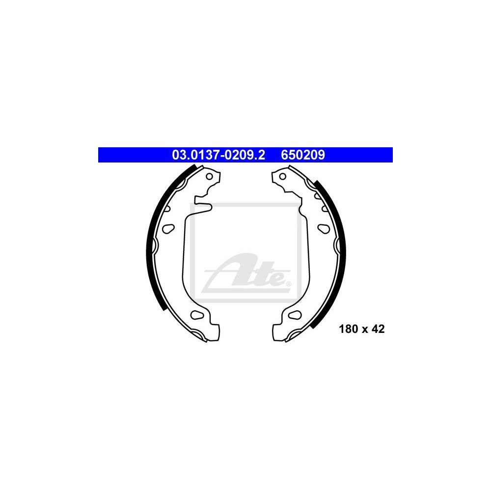 ATE Bremsbackensatz 03.0137-0209.2