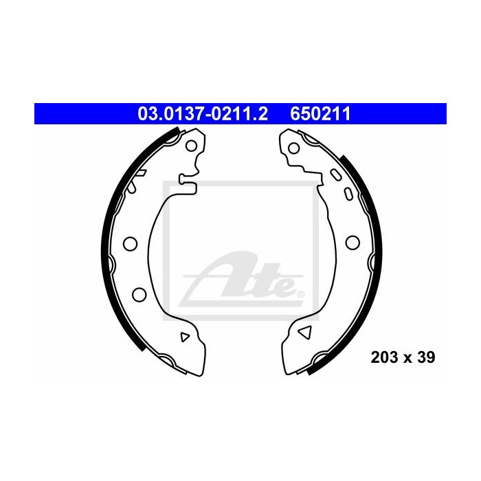 ATE Bremsbackensatz 03.0137-0211.2