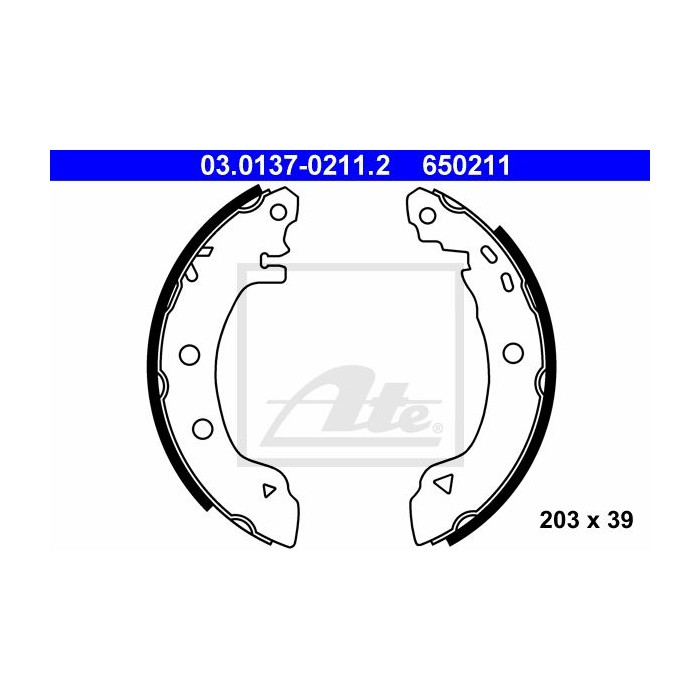 ATE Bremsbackensatz 03.0137-0211.2