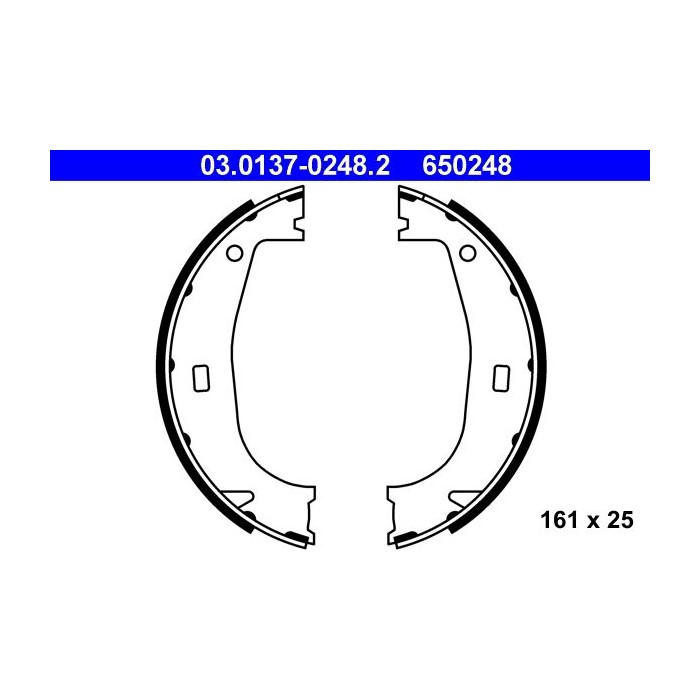ATE Bremsbackensatz, Feststellbremse 03.0137-0248.2